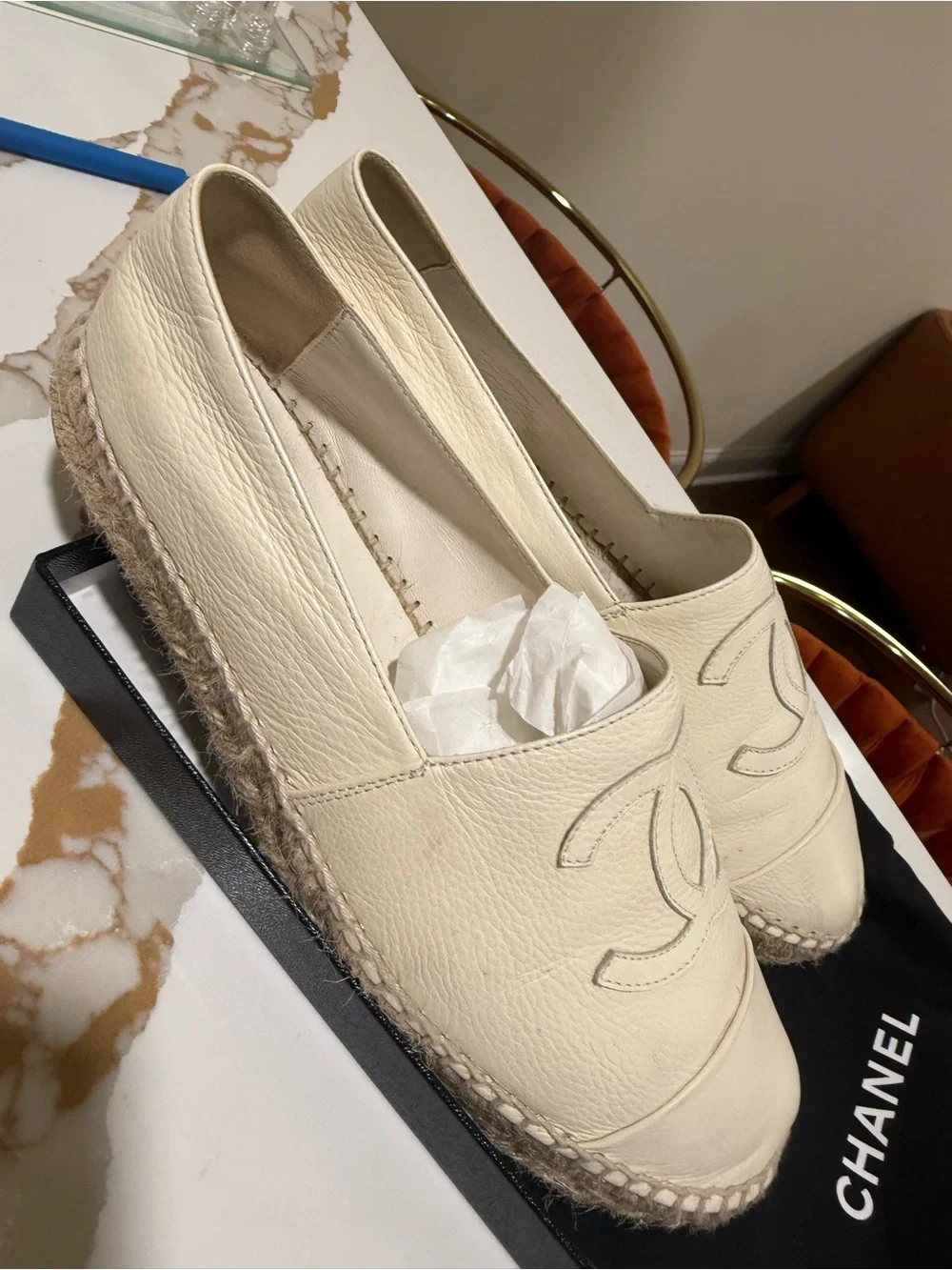 CHANEL authentic leather